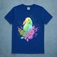 Cute Rainbow Pastel Easter Bunny T-Shirt thumb 5