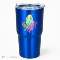 Cute Rainbow Pastel Easter Bunny Tumbler thumb 0