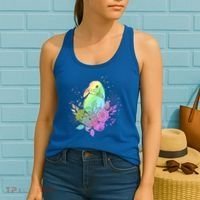 Cute Rainbow Pastel Easter Bunny Women's Tank Top thumb 2