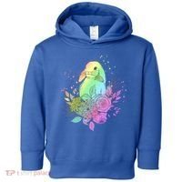 Cute Rainbow Pastel Easter Bunny Toddler Hoodie thumb 0