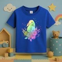 Cute Rainbow Pastel Easter Bunny Toddler T-Shirt thumb 3
