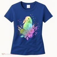 Cute Rainbow Pastel Easter Bunny Women's T-Shirt thumb 0