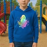 Cute Rainbow Pastel Easter Bunny Kids Hoodie thumb 2