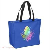 Cute Rainbow Pastel Easter Bunny Tote Bag thumb 2