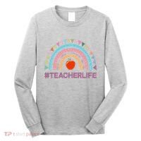 Cute Rainbow Teacher Life #teacherlife Long Sleeve Shirt thumb 0