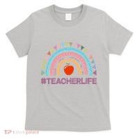 Cute Rainbow Teacher Life #teacherlife T-Shirt thumb 0