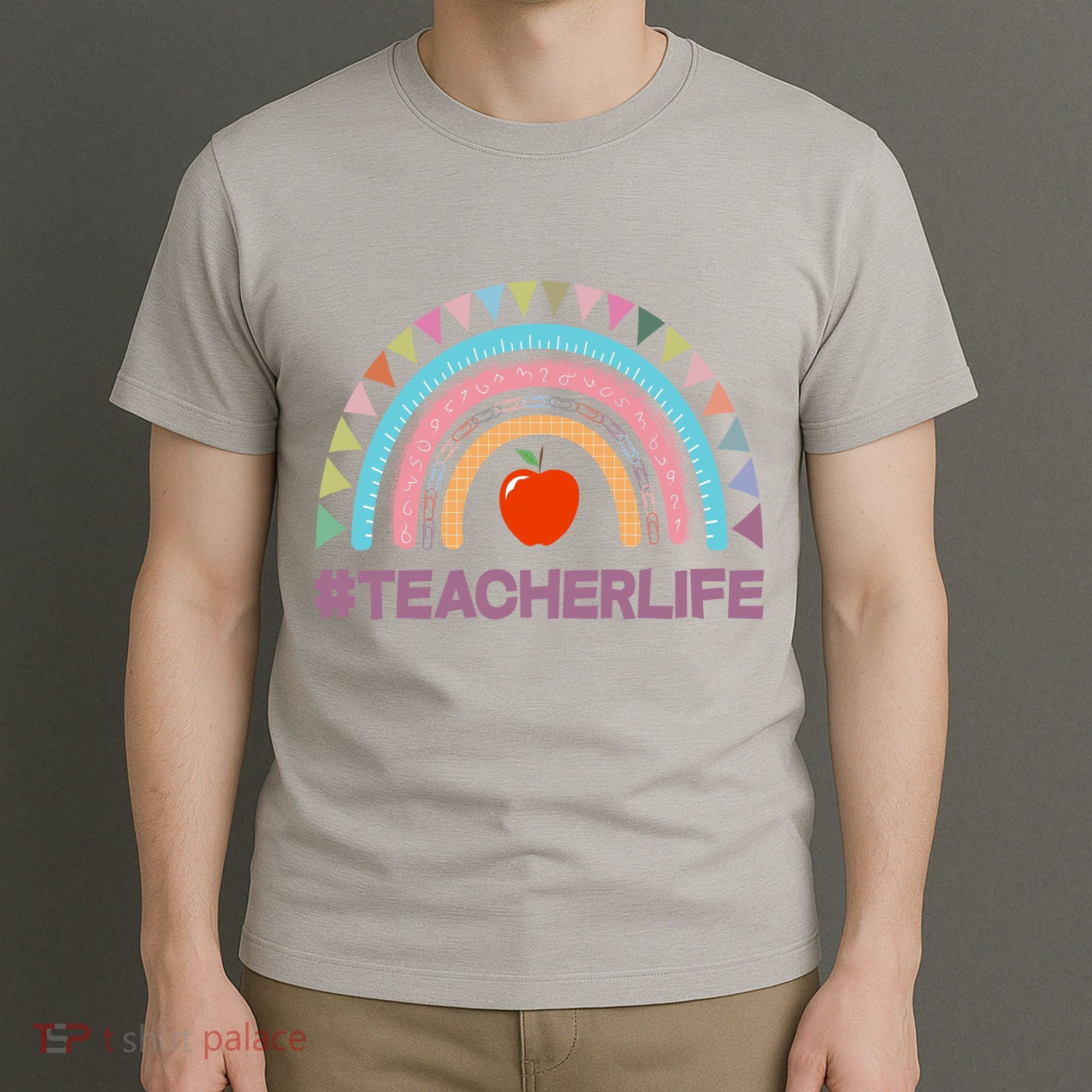Cute Rainbow Teacher Life #teacherlife T-Shirt