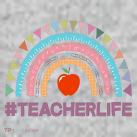 Cute Rainbow Teacher Life #teacherlife T-Shirt thumb 7