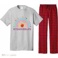 Cute Rainbow Teacher Life #teacherlife Pajama Set thumb 0