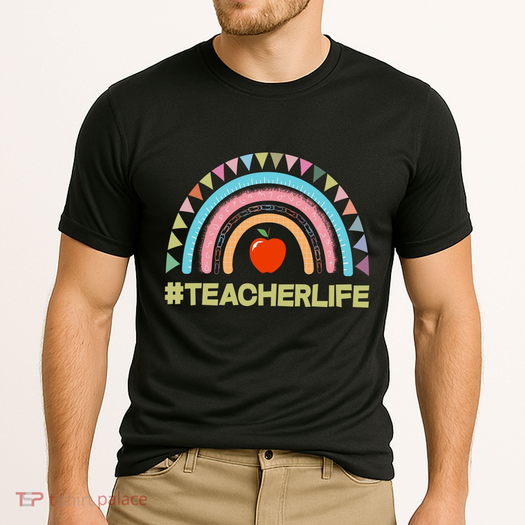 Cute Rainbow Teacher Life #teacherlife Cooling Performance Crew T-Shirt