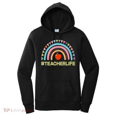 Cute Rainbow Teacher Life #teacherlife Women's Hoodie