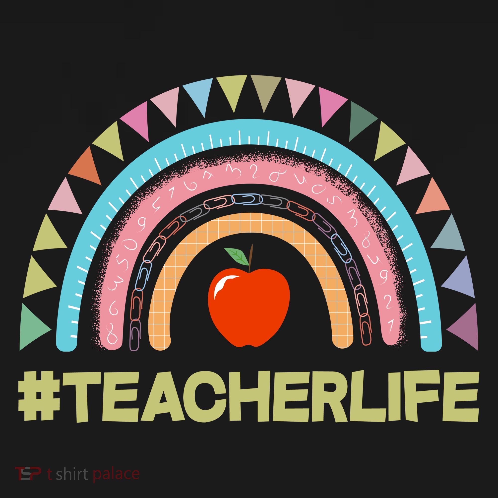 Cute Rainbow Teacher Life #teacherlife Women's Hoodie