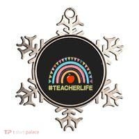 Cute Rainbow Teacher Life #teacherlife Ornament thumb 0