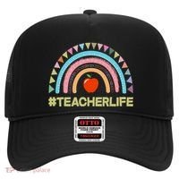 Cute Rainbow Teacher Life #teacherlife Hat thumb 0