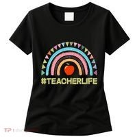Cute Rainbow Teacher Life #teacherlife Women's T-Shirt thumb 0