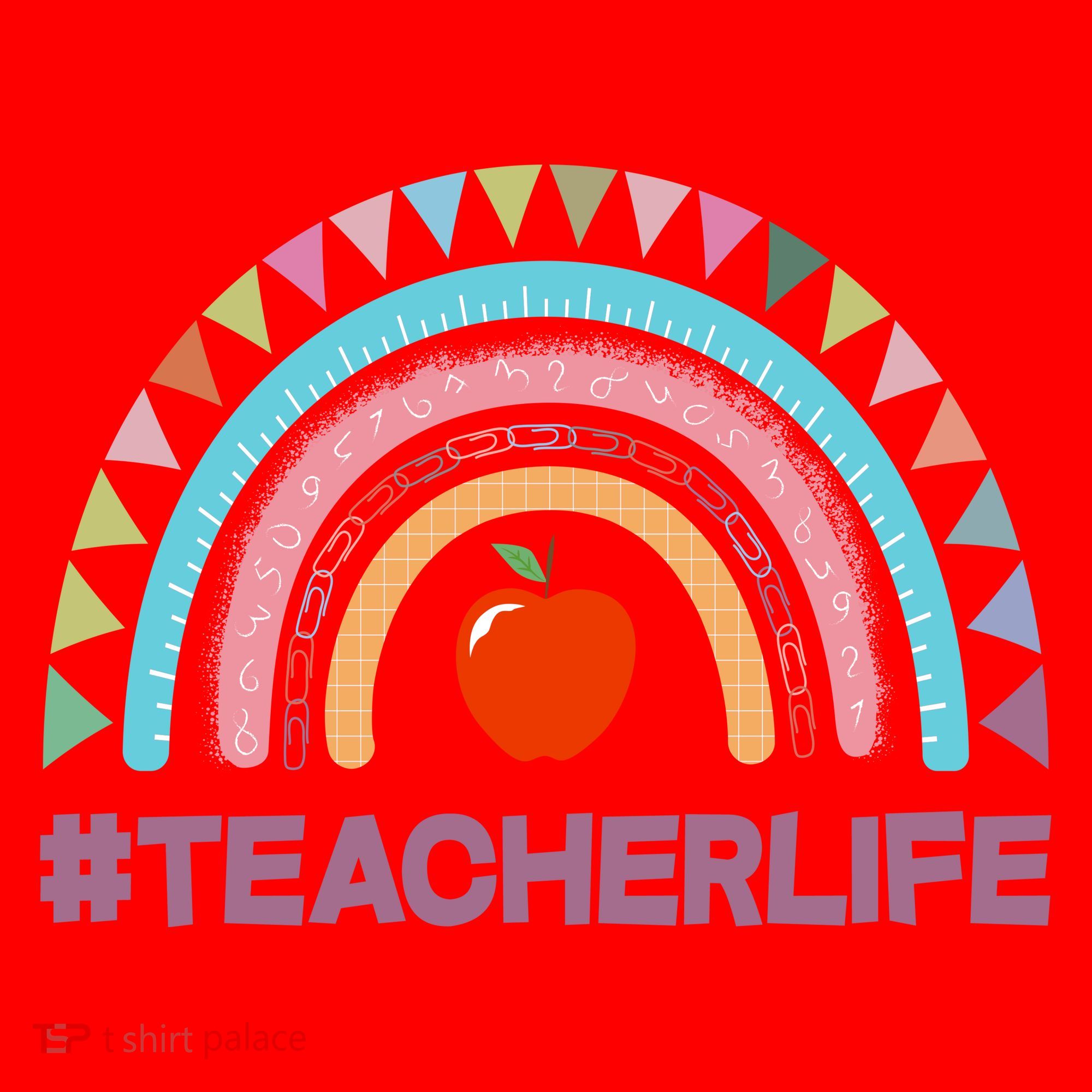 Cute Rainbow Teacher Life #teacherlife Santa Hat