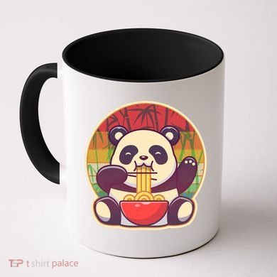 Cute Retro Ramen Noodle Panda Coffee Mug