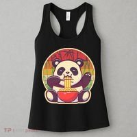 Cute Retro Ramen Noodle Panda Women's Tank Top thumb 3