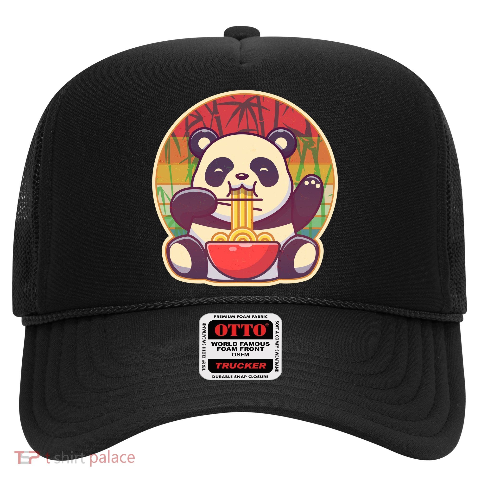 Cute Retro Ramen Noodle Panda Hat