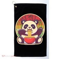 Cute Retro Ramen Noodle Panda Golf Towel thumb 0