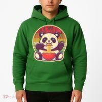 Cute Retro Ramen Noodle Panda Hoodie thumb 2