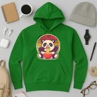 Cute Retro Ramen Noodle Panda Hoodie thumb 3