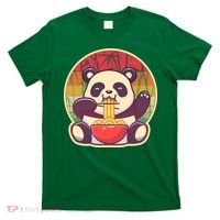 Cute Retro Ramen Noodle Panda T-Shirt thumb 0