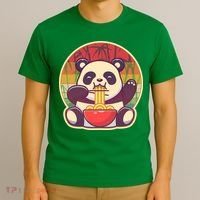 Cute Retro Ramen Noodle Panda T-Shirt thumb 3