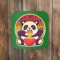 Cute Retro Ramen Noodle Panda Coaster thumb 0