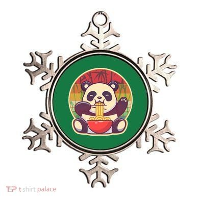 Cute Retro Ramen Noodle Panda Ornament