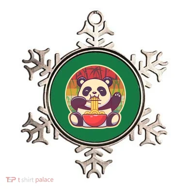 Cute Retro Ramen Noodle Panda Ornament