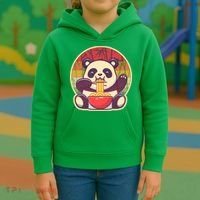 Cute Retro Ramen Noodle Panda Kids Hoodie thumb 3