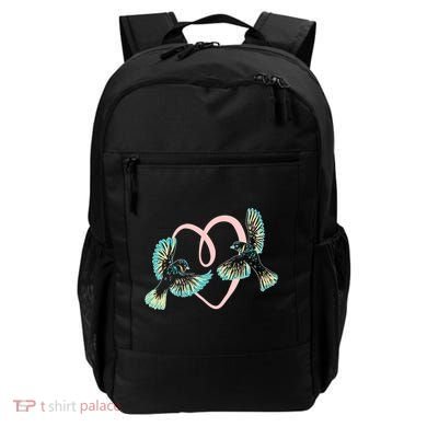 Cute Ribbon Heart Flying Birds Backpack