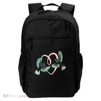 Cute Ribbon Heart Flying Birds Backpack thumb 0