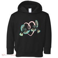 Cute Ribbon Heart Flying Birds Toddler Hoodie thumb 0