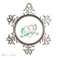 Cute Ribbon Heart Flying Birds Ornament thumb 0