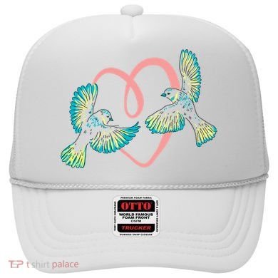 Cute Ribbon Heart Flying Birds Hat