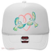 Cute Ribbon Heart Flying Birds Hat thumb 0