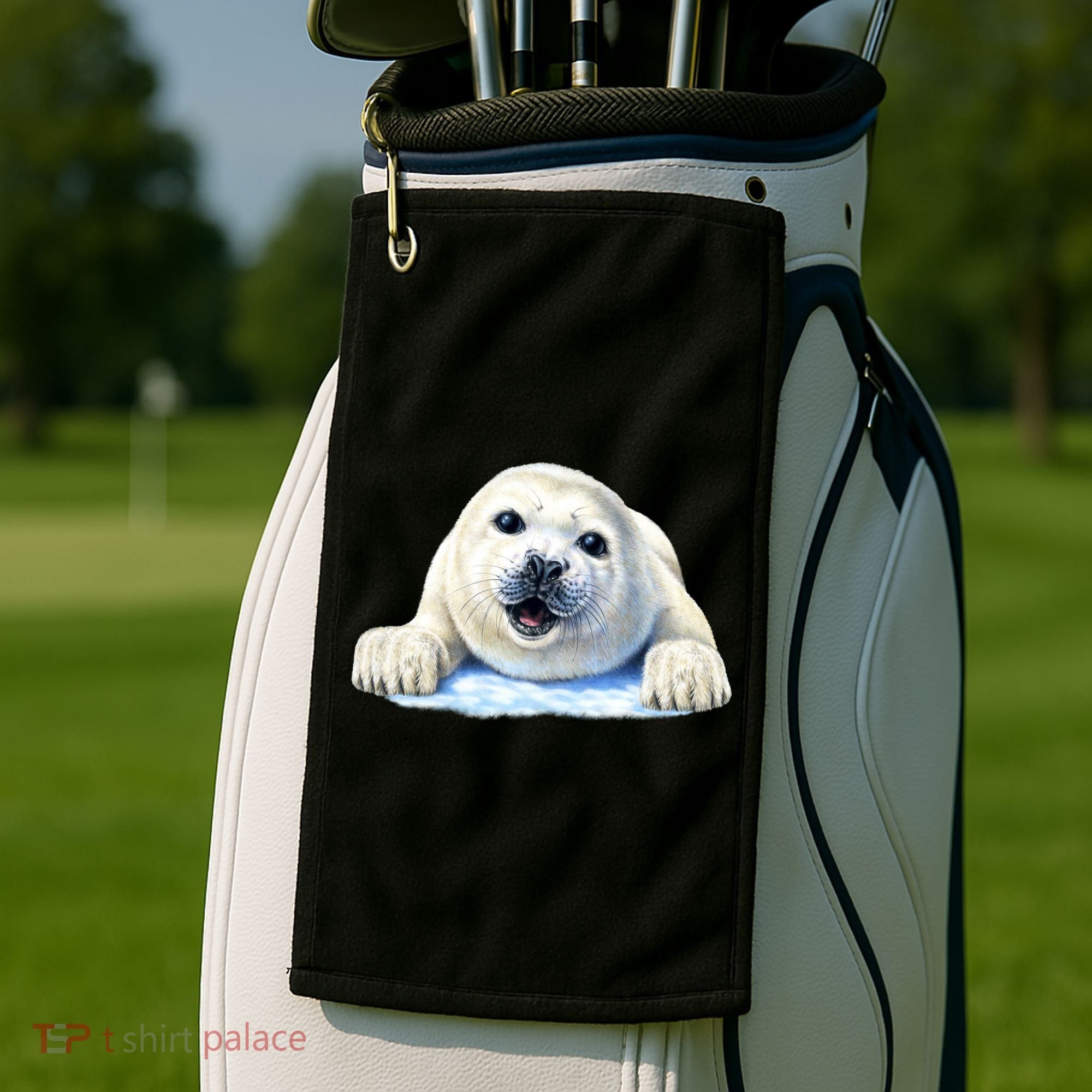 Cute Seal Wildlife Golf Towel