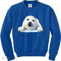 Cute Seal Wildlife Kids Sweatshirt thumb 0