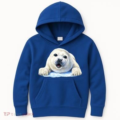 Cute Seal Wildlife Kids Hoodie