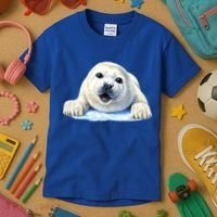 Cute Seal Wildlife Kids T-Shirt thumb 3