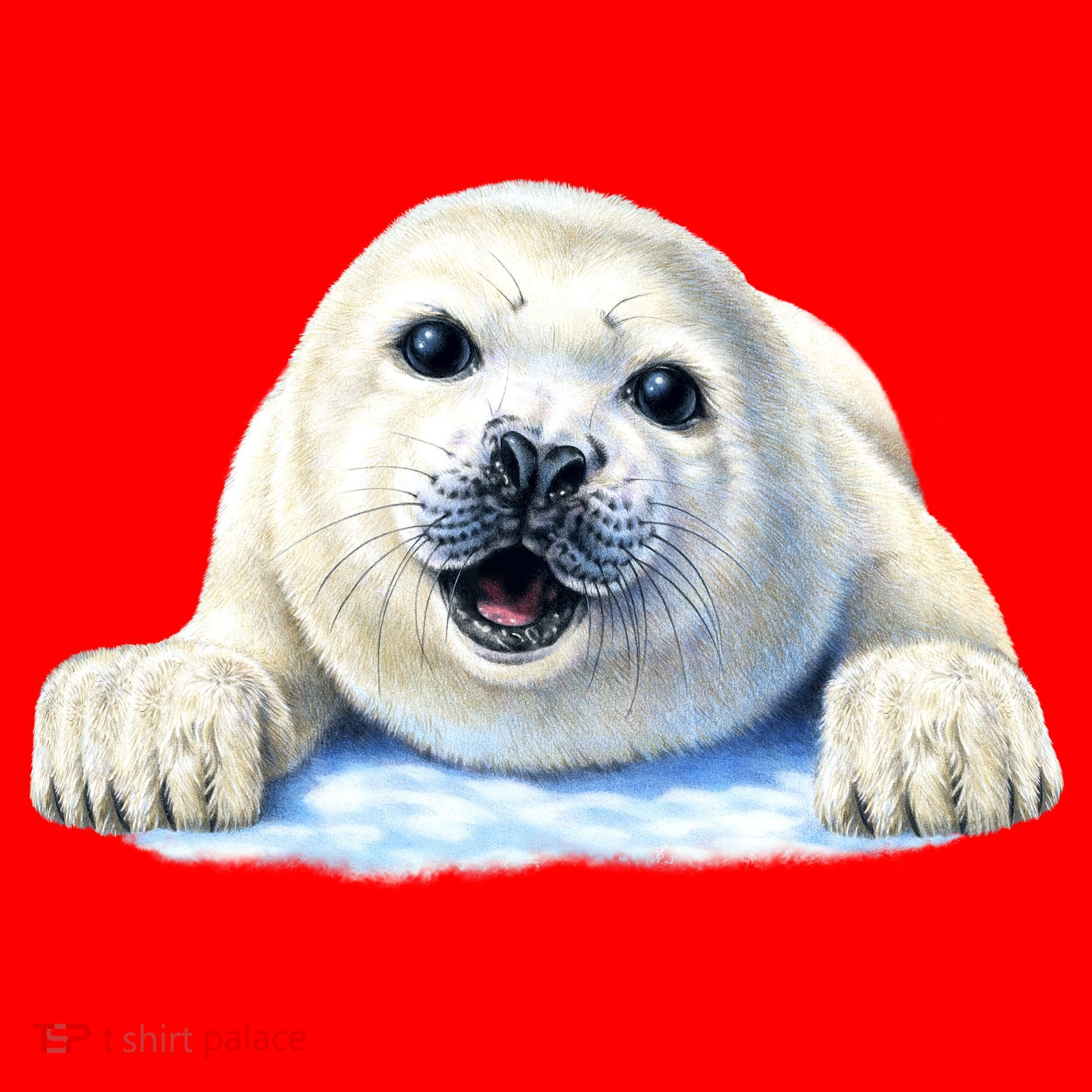 Cute Seal Wildlife Santa Hat