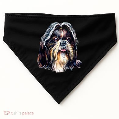 Cute Shih Tzu USA-Made Doggie Bandana