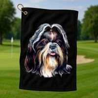 Cute Shih Tzu Golf Towel thumb 1