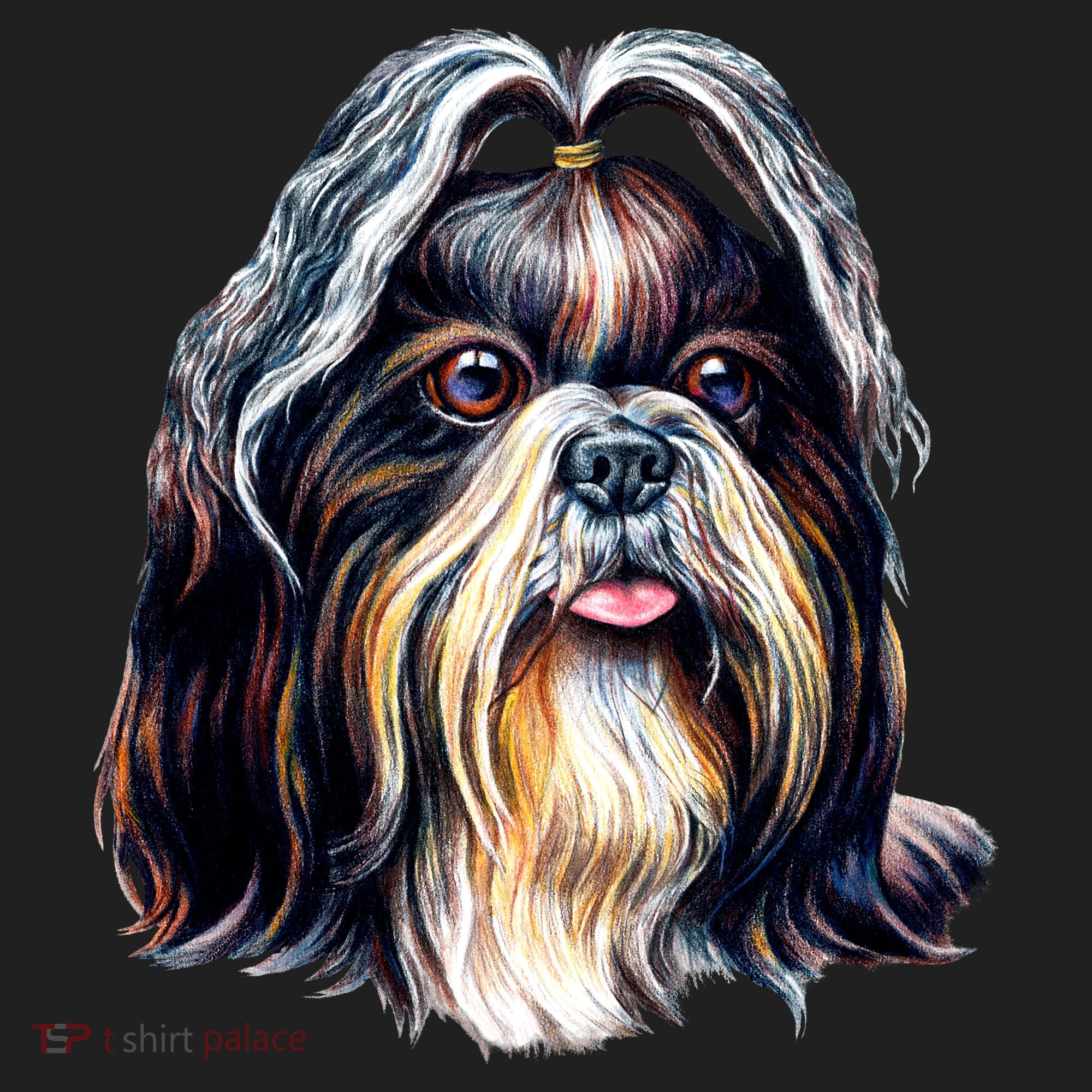Cute Shih Tzu Golf Towel