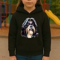 Cute Shih Tzu Kids Hoodie thumb 3