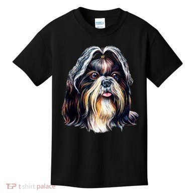 Cute Shih Tzu Kids T-Shirt
