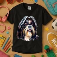 Cute Shih Tzu Kids T-Shirt thumb 3