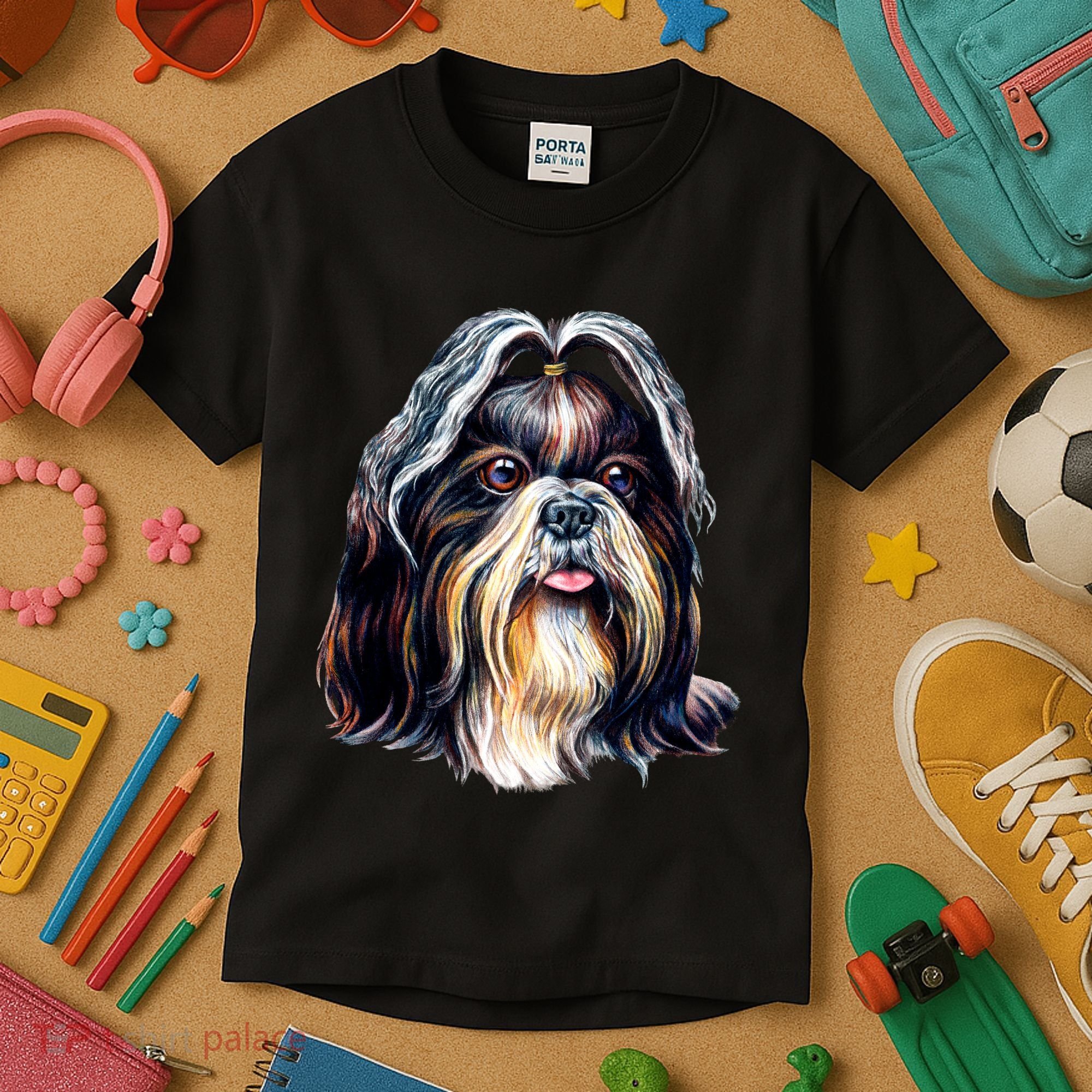 Cute Shih Tzu Kids T-Shirt